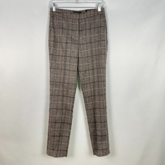 Le Chateau Montreal Pants Trousers Sits At The Waist Slim Leg Plaid NWT - Picture 1 of 7